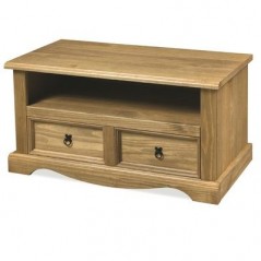 DC Corona Plasma TV Unit Waxed Pine